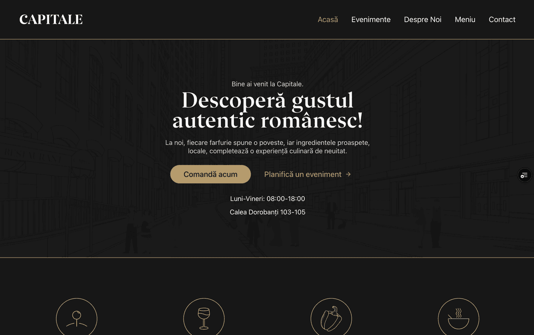 Capitale Landing Page