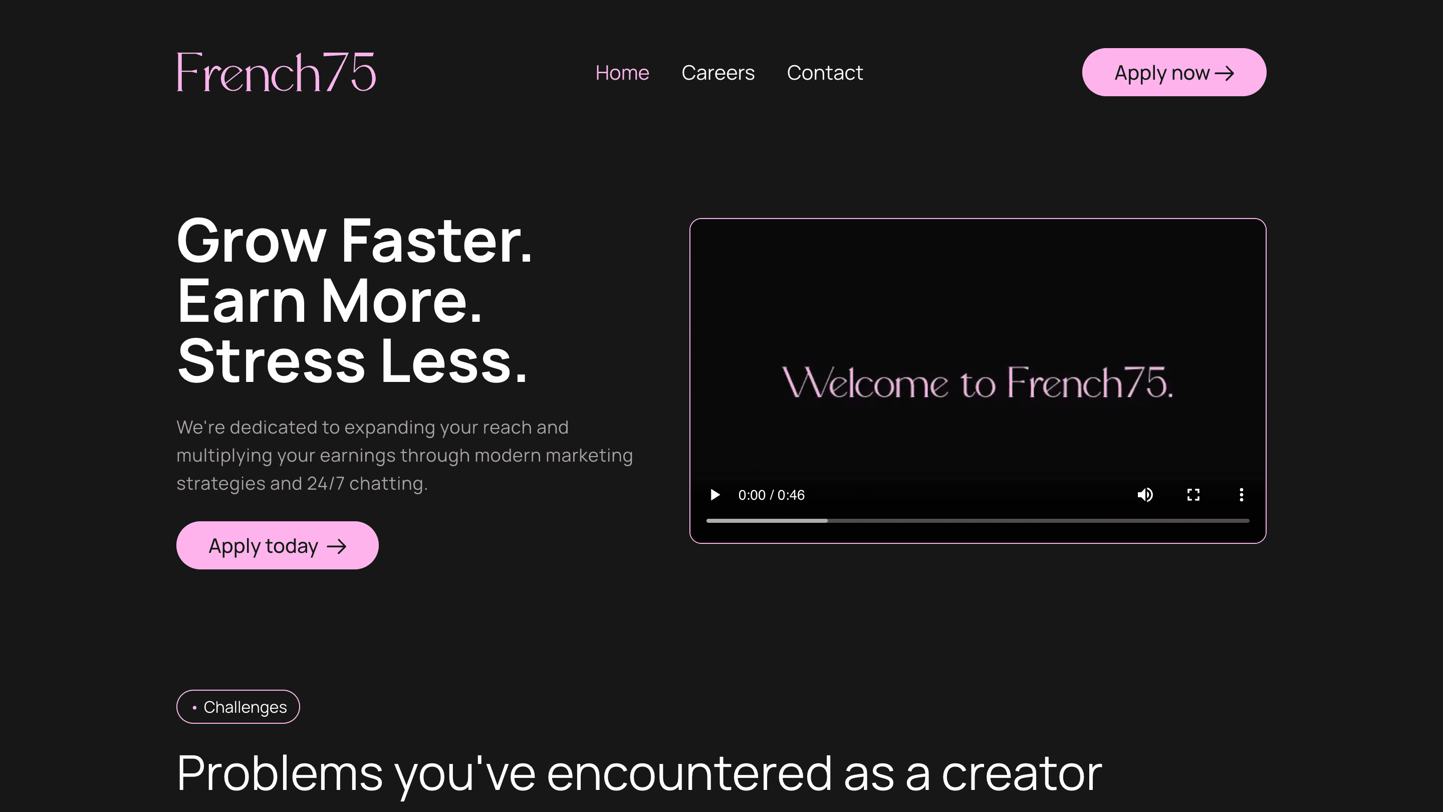 French75 project preview